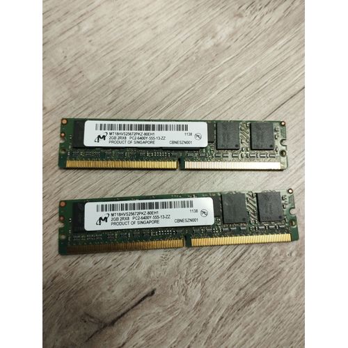 DDR2 2GB 2Rx8 PC2-6400Y DDR2 MT18HVS25672PKZ-80EH1