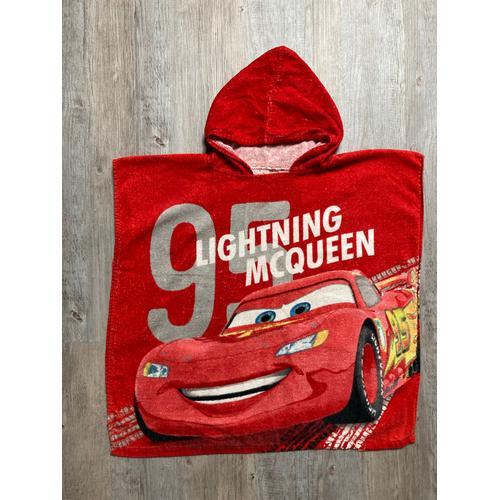 Serviette De Plage Pancho Enfant Cars Flash Mcqueen