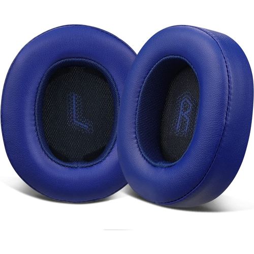 Coussinets de rechange en cuir protéiné pour casque JBL E55BT - Coussinets de rechange pour casque audio(Bleu)