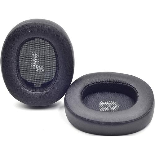 Remplacement de Coussinets d'oreille Coussin en Mousse Oreiller pièces Housse de Protection pour JBL E55bt E 55 BT Casques(Noir)