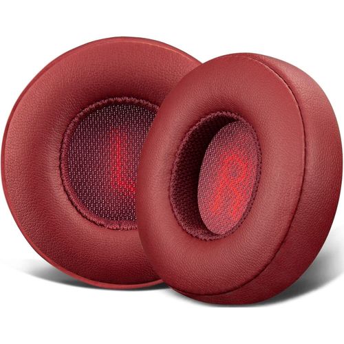 Coussinets de rechange pour casque JBL E35 E45BT E45 - Coussinets en Cuir protéiné et Mousse d'isolation phonique(Rouge)
