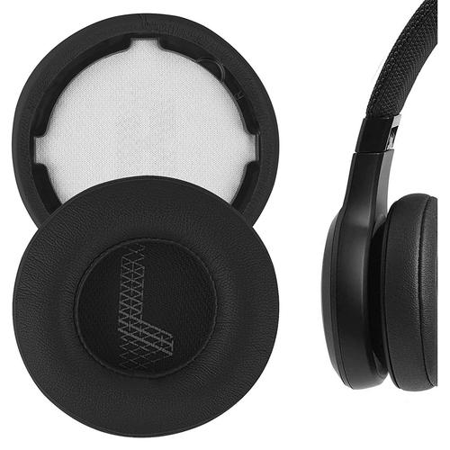 Coussinets d'oreille pour JBL Live 400BT Casque,Coussinets de rechange en Cuir protéiné et Mousse d'isolation phonique(Noir)