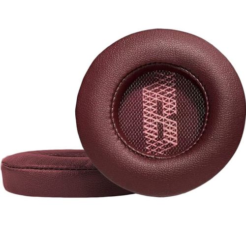 Coussinets de rechange en cuir protéiné pour casque JBL LIVE 400BT - Pièces de réparation (Rouge)