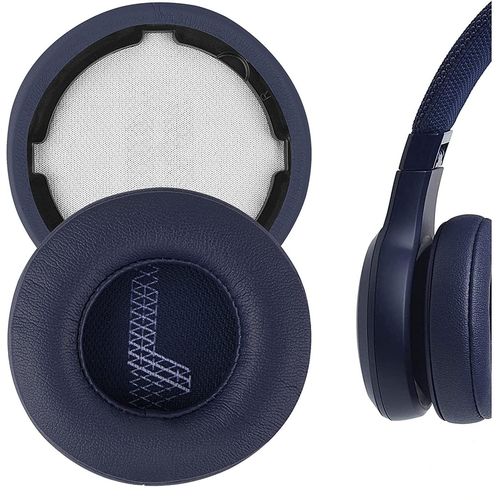 Coussinets d'oreille pour JBL Live 400BT Casque,Coussinets de rechange en Cuir protéiné et Mousse d'isolation phonique(Bleu)