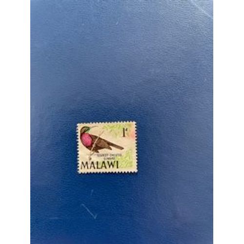 Timbre Du Malawi - Scarlet-Chester Sunbird 1d