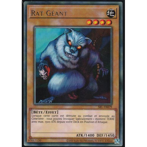 Carte Yu-Gi-Oh - Rat Géant - Srl-Fr079 - Rare - Le Maitre Des Magies
