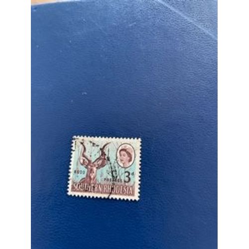 Timbre Rhodésie Du Sud - Kudu - 3 D