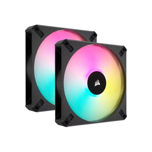CORSAIR iCUE AF140 RGB ELITE - Ventilateur châssis - haute performance - 140 mm - noir (pack de 2)
