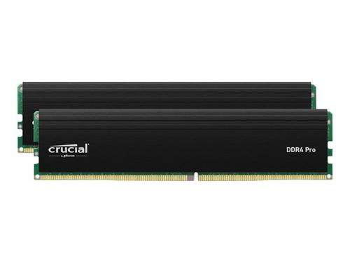 Crucial - DDR4 - kit - 32 Go: 2 x 16 Go - DIMM 288 broches - 1600 MHz / PC4-25600 - CL22 - 1.2 V - mémoire sans tampon