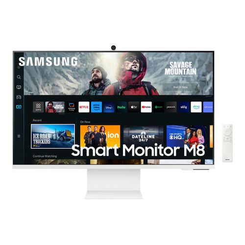 Samsung S32CM801UU - M80C Series - écran LED - Intelligent - 32" - 3840 x 2160 4K @ 60 Hz - VA - 400 cd/m² - 3000:1 - HDR10+ - 4 ms - HDMI, USB-C - haut-parleurs - blanc