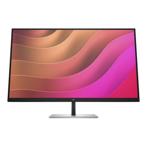 HP E32K G5 - E-Series - écran LED - 31.5" - 3840 x 2160 4K UHD (2160p) @ 60 Hz - IPS - 350 cd/m² - 1000:1 - 5 ms - HDMI, DisplayPort, USB-C - haut-parleurs - tête noire, noir et argent (support)