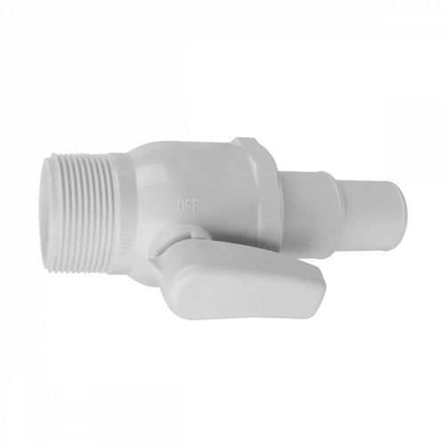 Linxor - Vanne 1/4 de tour 1-1/2 - Diam 32/38 mm pour tuyau flottant de piscine - Blanc