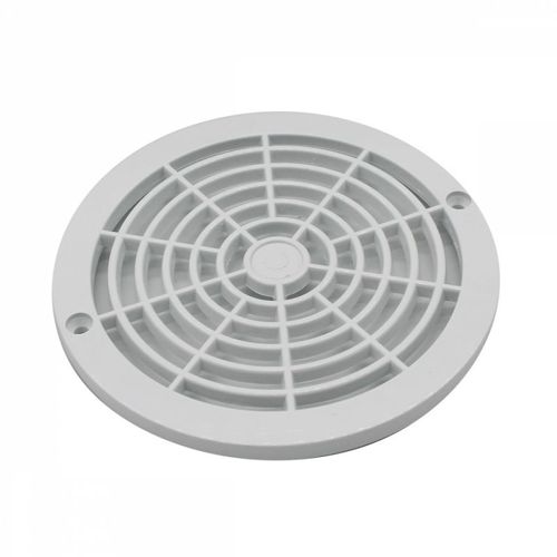 Linxor - Grille bonde de fond ronde pour piscine - Diam 18,5 cm - Blanc