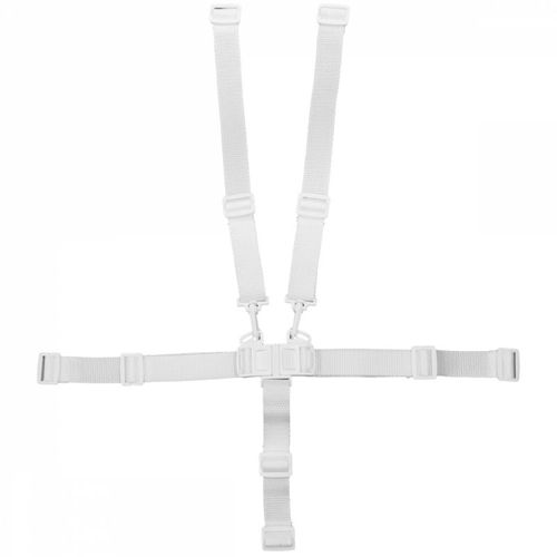 Monsieur Bébé - Lot De 2 Harnais De Sécurité 5 Points Blanc Pour Chaise Haute Enfant Délice