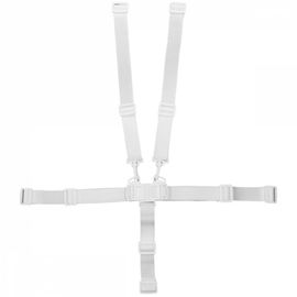 Monsieur Bébé - Lot De 2 Harnais De Sécurité 5 Points Blanc Pour Chaise Haute Enfant Délice