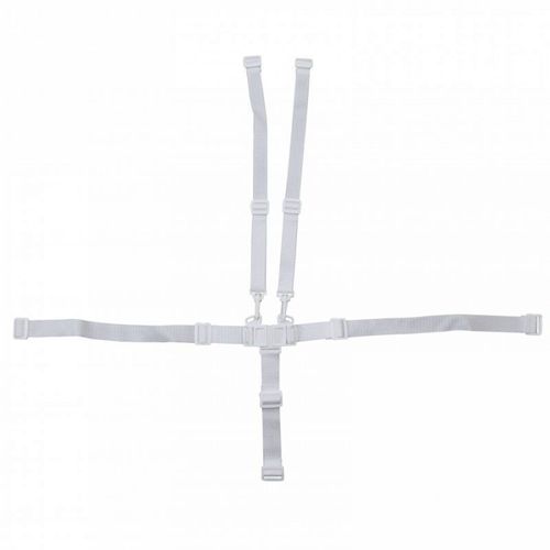 Monsieur Bébé - Harnais De Sécurité 5 Points Blanc Pour Chaise Haute Enfant Monsieur Bébé Ptit