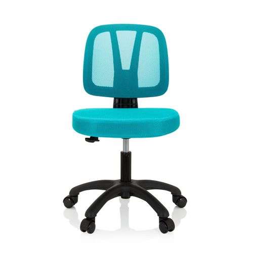 Chaise Pour Enfant / Chaise De Bureau Pour Enfant Kid Yu 200 Tissu Maille Turquoise Hjh Office