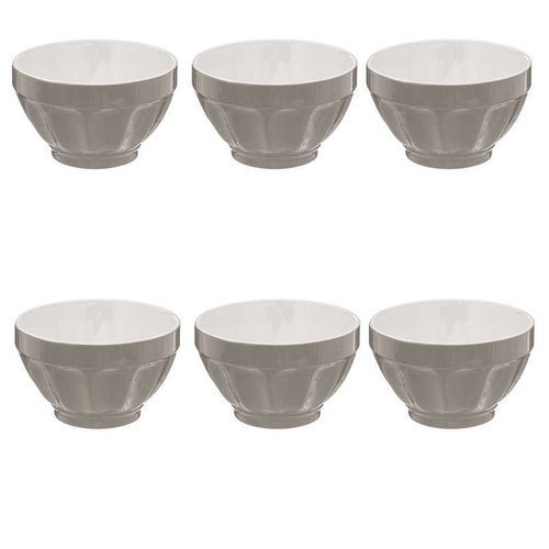Lot De 6 Bols "Colorama" 60cl Gris