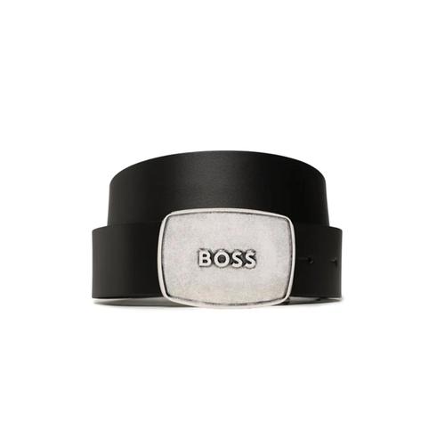 Ceinture Boss Metal Logo Homme Noir