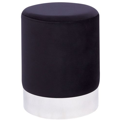 Pouf Brigitte Noir Velours