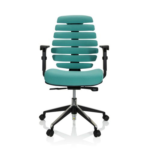 Chaise De Bureau / Chaise Pivotante Ergo Line Ii Tissu Noir Hjh Office