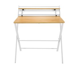 Bureau Easy Clap 92 X 84 Chêne Clair / Blanc Hjh Office