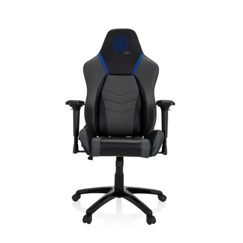 Chaise De Gaming / Chaise De Bureau Gamebreaker Polarys I Similicuir Gris/Bleu Hjh Office