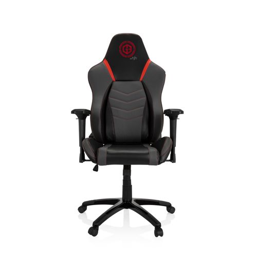 Chaise De Gaming / Chaise De Bureau Gamebreaker Polarys I Similicuir Gris/Rouge Hjh Office