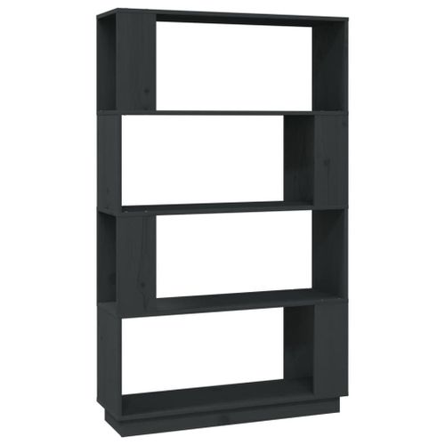 Vidaxl Bibliothèque/Séparateur De Pièce Gris 80x25x132 Cm Pin Solide