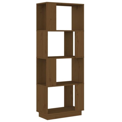 Vidaxl Bibliothèque/Cloison Marron Miel 51x25x132 Cm Pin Solide