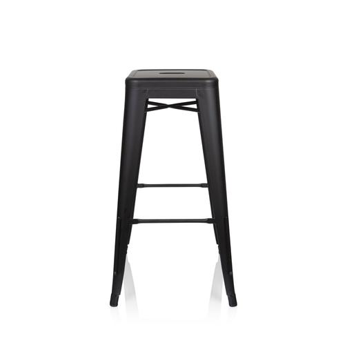 Tabouret Vantaggio High Brush Noir Mat Hjh Office