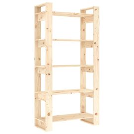 Vidaxl Bibliothèque/Séparateur De Pièce 80x35x160 Cm Bois Massif