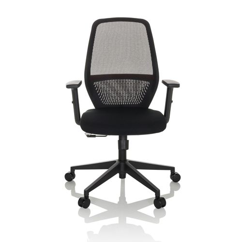 Chaise De Bureau / Chaise Pivotante Carlow I / Maille / Tissu Noir Hjh Office