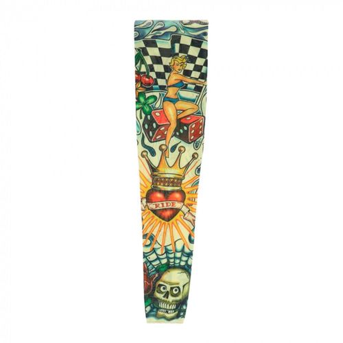 Manchon Tatouage Nylon Joueur Chanceux Bras Adulte