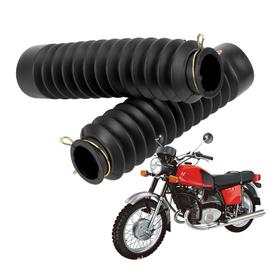 Amortisseur Protecteur Cache-poussière En Caoutchouc Moto Couverture de  Fourche avant Dirt Noir Moto Accessoires Pièces