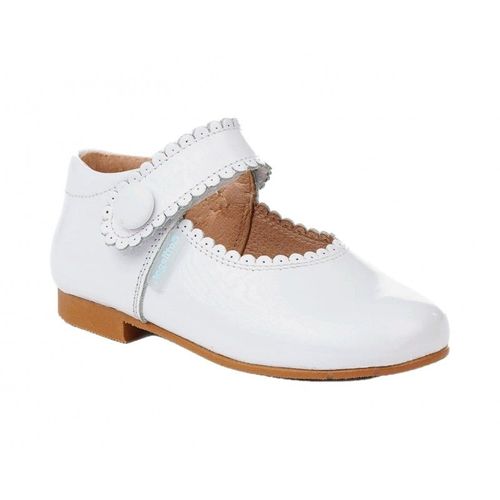 Angelitos 1502 Charol Blanco Cuir Verni Blanc