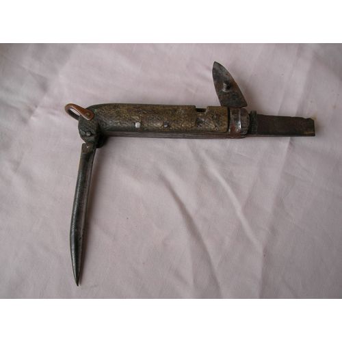 Ww1/2 Angleterre Couteau Canif Anglais Jacknife Epissoir Ouvre Boite " A Ibbitt " Grand Modèle