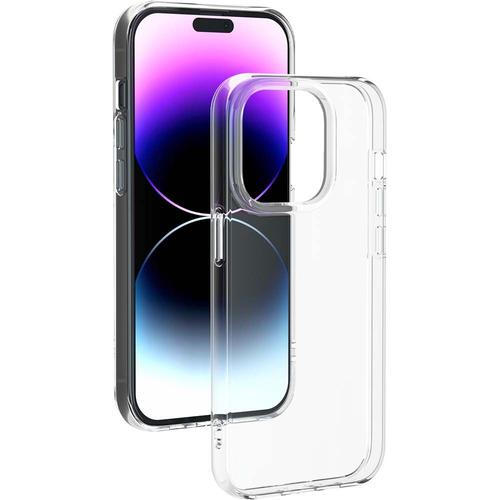 Coque Iphone 14 Pro Silisoft Souple Transparente - Origine France Garantie Bigben