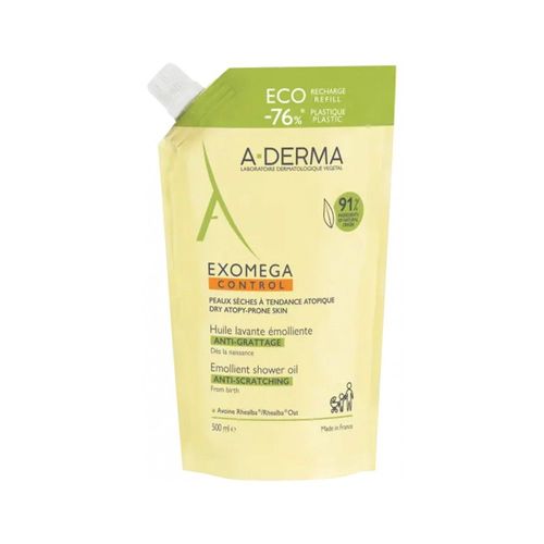 Aderma Exomega Huile Lavante Emolliente Eco Recharge 500ml 