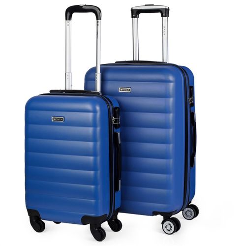 Set De 2 Valises De Voyage Rigides 4 Roues Trolley ABS. Extensibles Résistantes Et Légères. Poignée 2 Anses Et Cadenas. Petite Et Moyenne. 71215