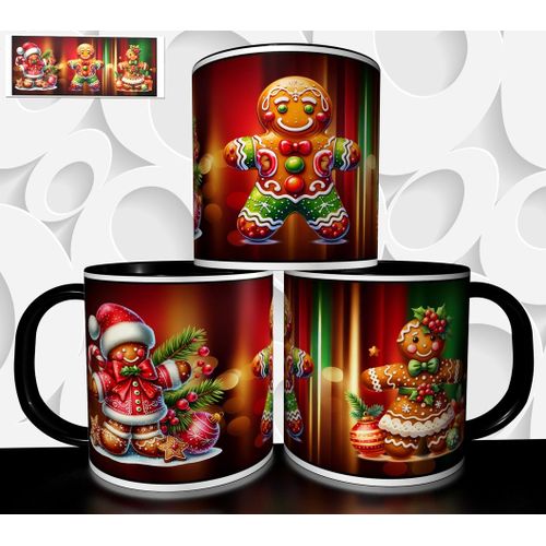 Mug Tasse À Café - Mug De Noel Illustration De Noel Bonhomme En Pain D Epice 2847