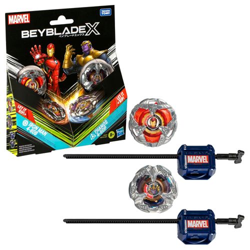 Beyblade X Marvel Collab Iron Man 4-80b Vs. Thanos 4-60p