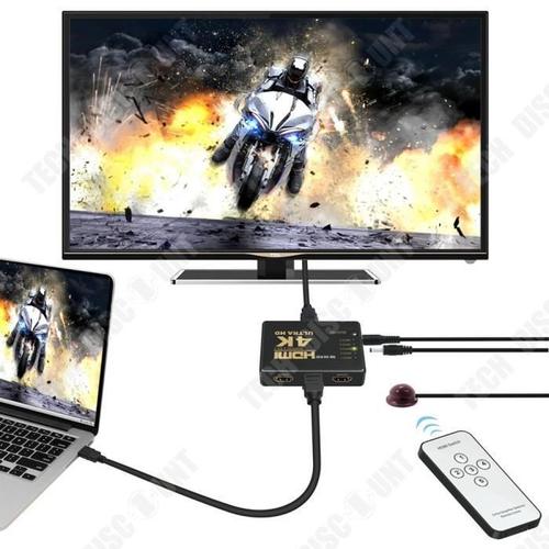 marque generique - INN® Cable HDMI switch 4k 1080P 5ports sélecteur  répartiteur commutateur splitter adaptateur télécommande support performant  Distanc - Câble antenne - Rue du Commerce