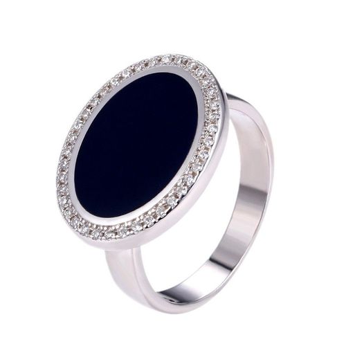 Bague En Argent Massif S925 Pour Homme, Bijou Masculin Simple Avec Colle En Cristal De Haute Qualité, Nouveauté