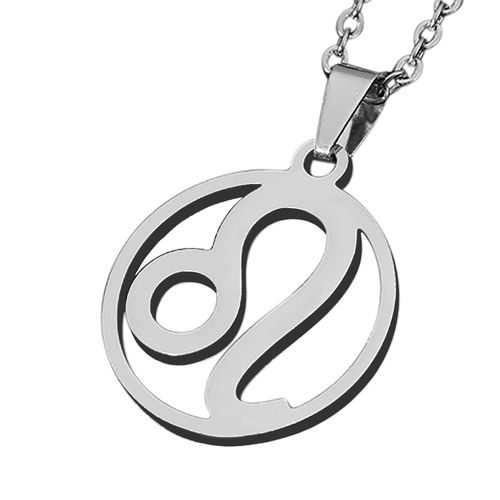 Zense - Pendentif Zodiaque Lion Pour Homme Zp0238 - Avec Chaîne 51 Cm