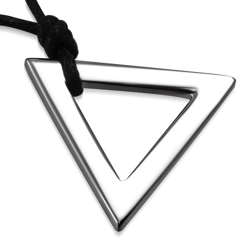 Zense - Pendentif Homme En Acier En Forme De Triangle Zp0044