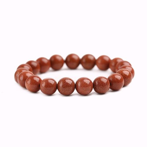 Bracelet À Perles En Pierre De Sable Bleu Pour Homme Et Femme, Bijoux Élastique, Style Rétro, Breloques Extensibles