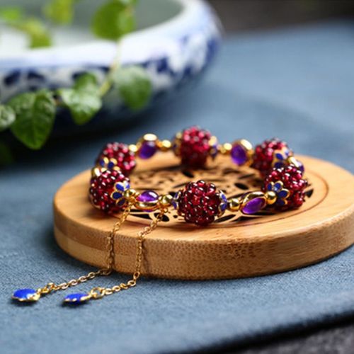 Bracelet En Pierre De Grenat Pour Femmes, Livraison Directe, 100%