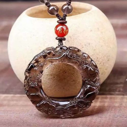Collier Avec Pendentif En Obsidienne Pour Homme Et Femme, Bijou Porte-Bonheur En Jade, Livraison Directe