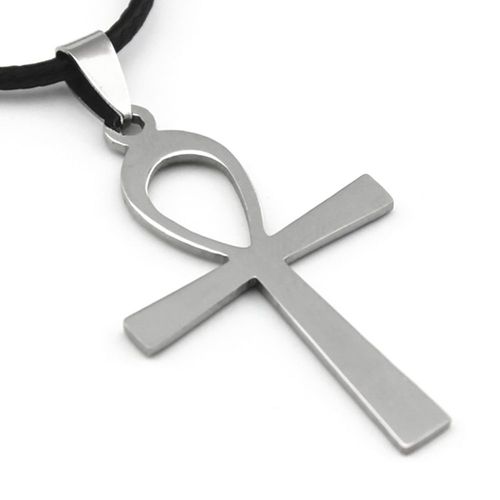 Zense - Pendentif Homme Croix Égyptienne En Acier Inoxydable Zp0232